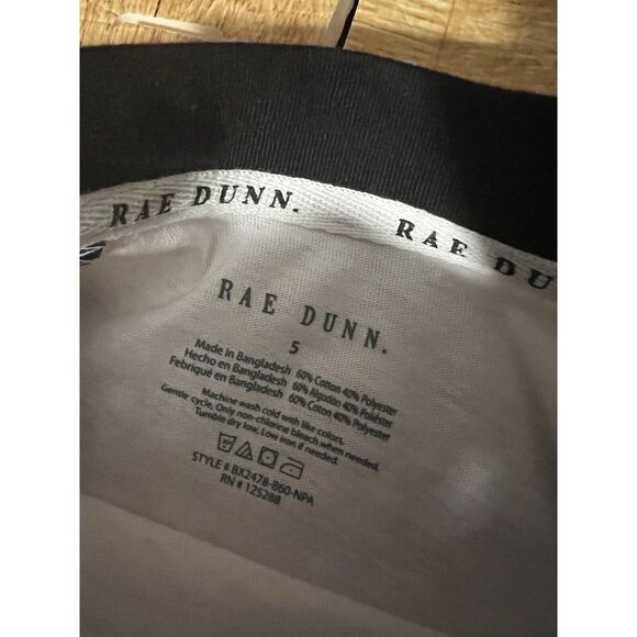 NWT Rae Dunn “Homebody” BOYS RAGLAN SHORT SLEEVE SHIRT Sz 5 - Picture 5 of 7